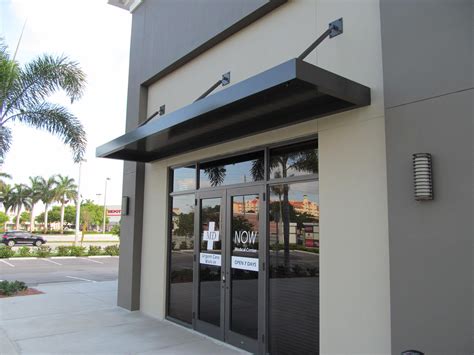 flat metal canopy house|metal awnings for commercial buildings.